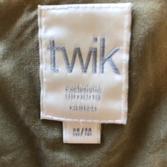 Olive green Simons light weight cotton jacket - Picture 5 of 5
